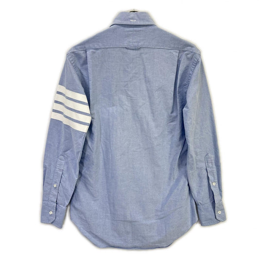 THOM BROWNE Blue 4BAR Cotton BD Shirt