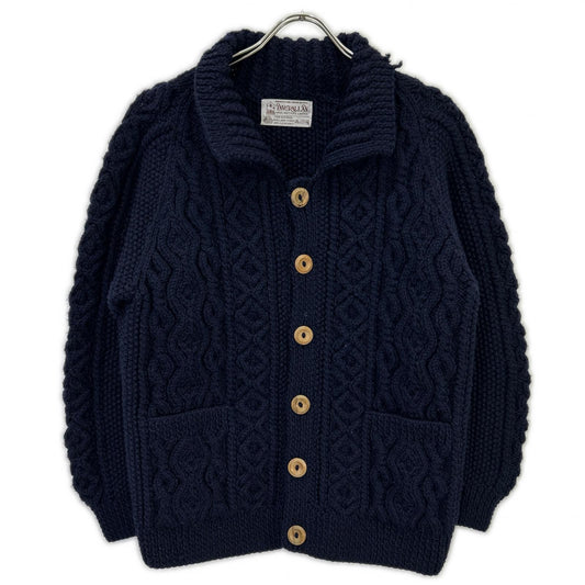 Inverallan 90s Navy Wool 3A Lumber Cardigan