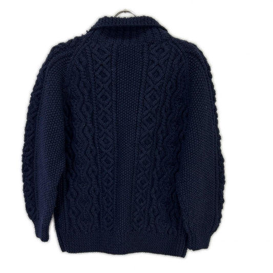 Inverallan 90s Navy Wool 3A Lumber Cardigan