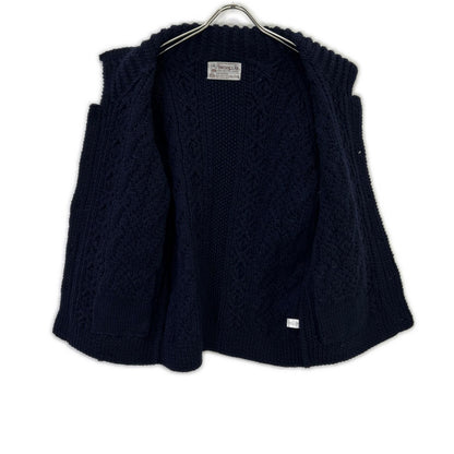 Inverallan 90s Navy Wool 3A Lumber Cardigan