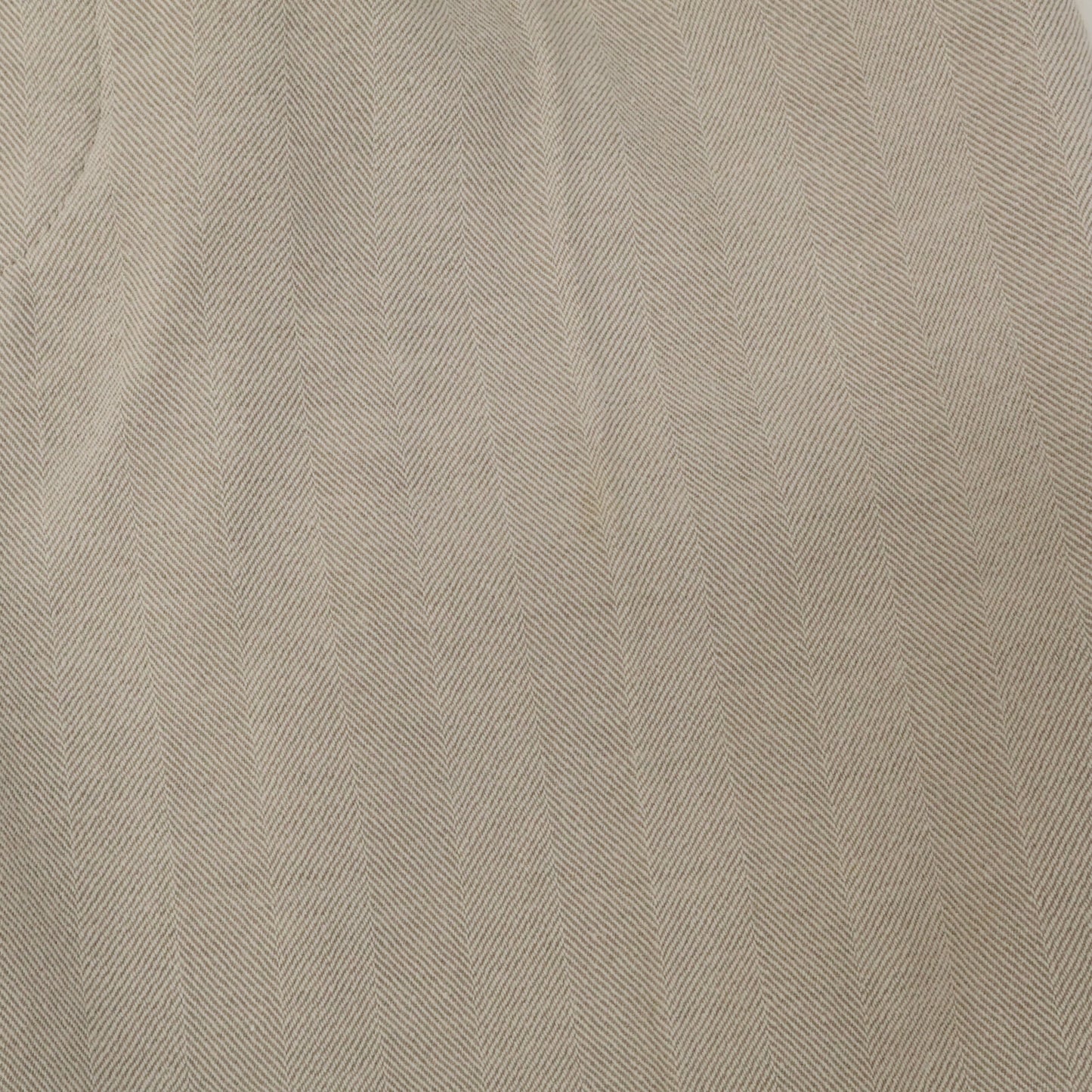 HERMES Cotton Wool Easy Pants Beige Size 46