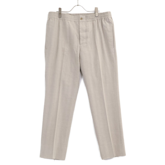 HERMES Cotton Wool Easy Pants Beige Size 46