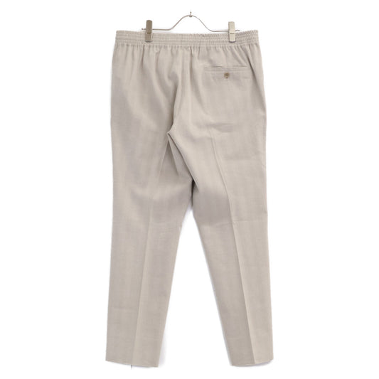 HERMES Cotton Wool Easy Pants Beige Size 46