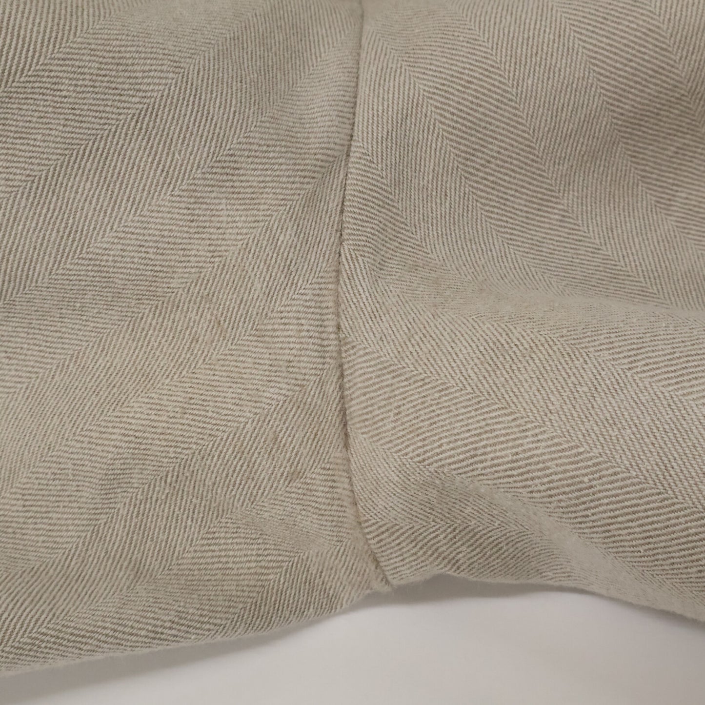 HERMES Cotton Wool Easy Pants Beige Size 46
