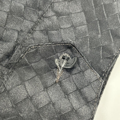 BOTTEGA VENETA Black Intreprint Nylon Zip Coat Size 52