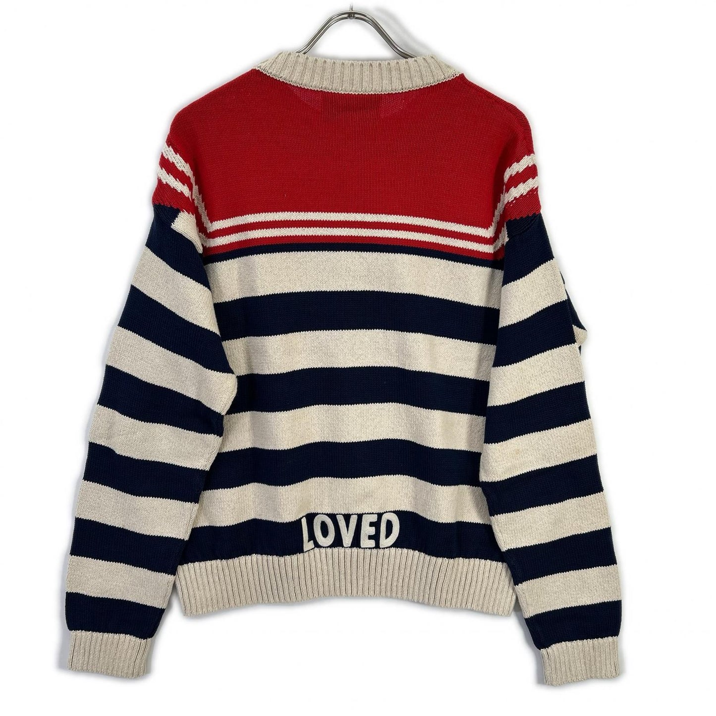 GUCCI Multi Cotton Sailor Knit Sweater Size XL