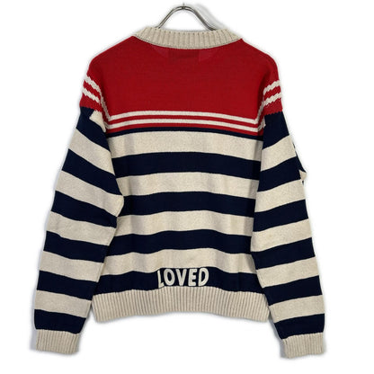 GUCCI Multi Cotton Sailor Knit Sweater Size XL