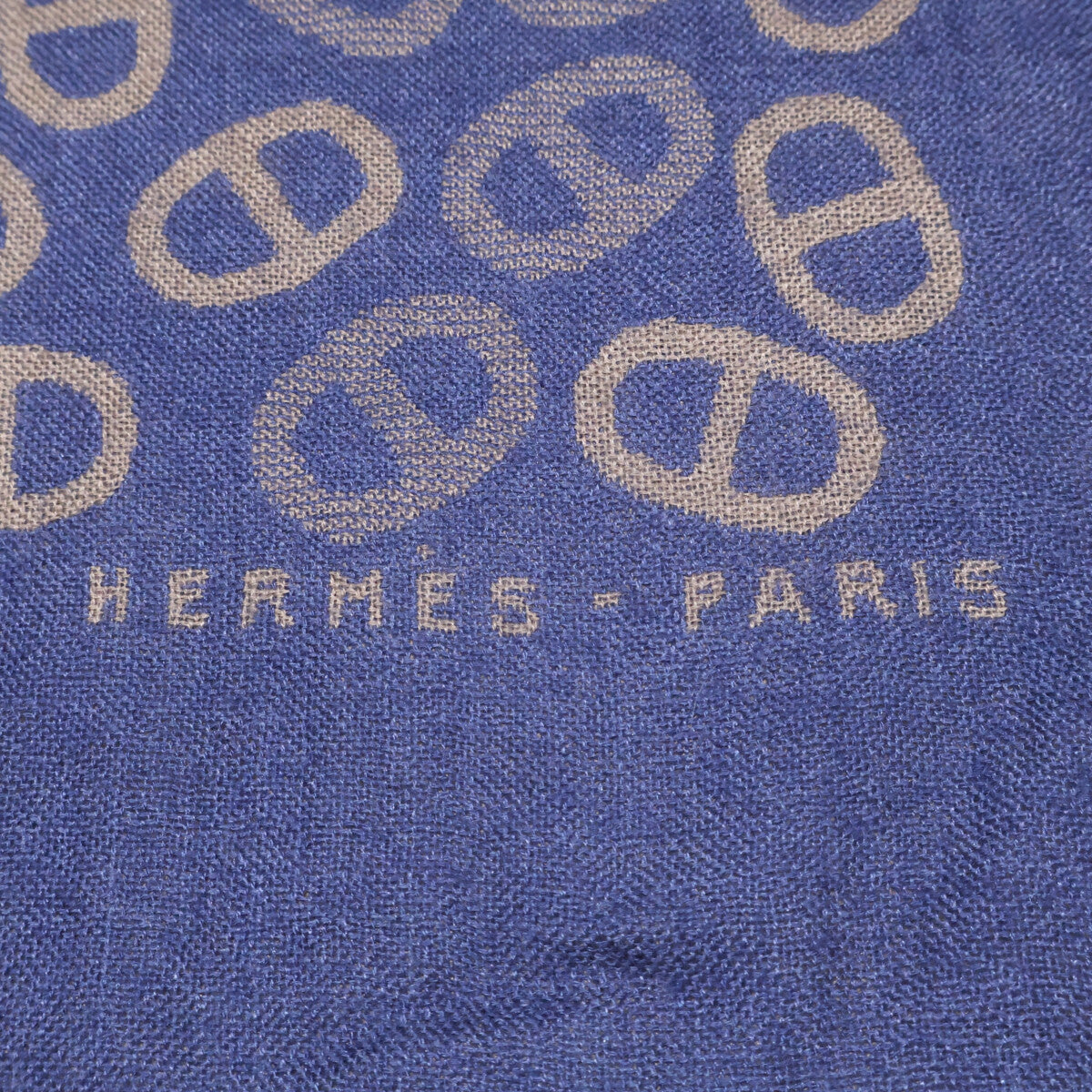 HERMES Chaine d'Ancre Cashmere Silk Scarf Size ONE SIZE