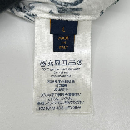 LOUIS VUITTON 18SS City Logo V-Neck T-Shirt Size L