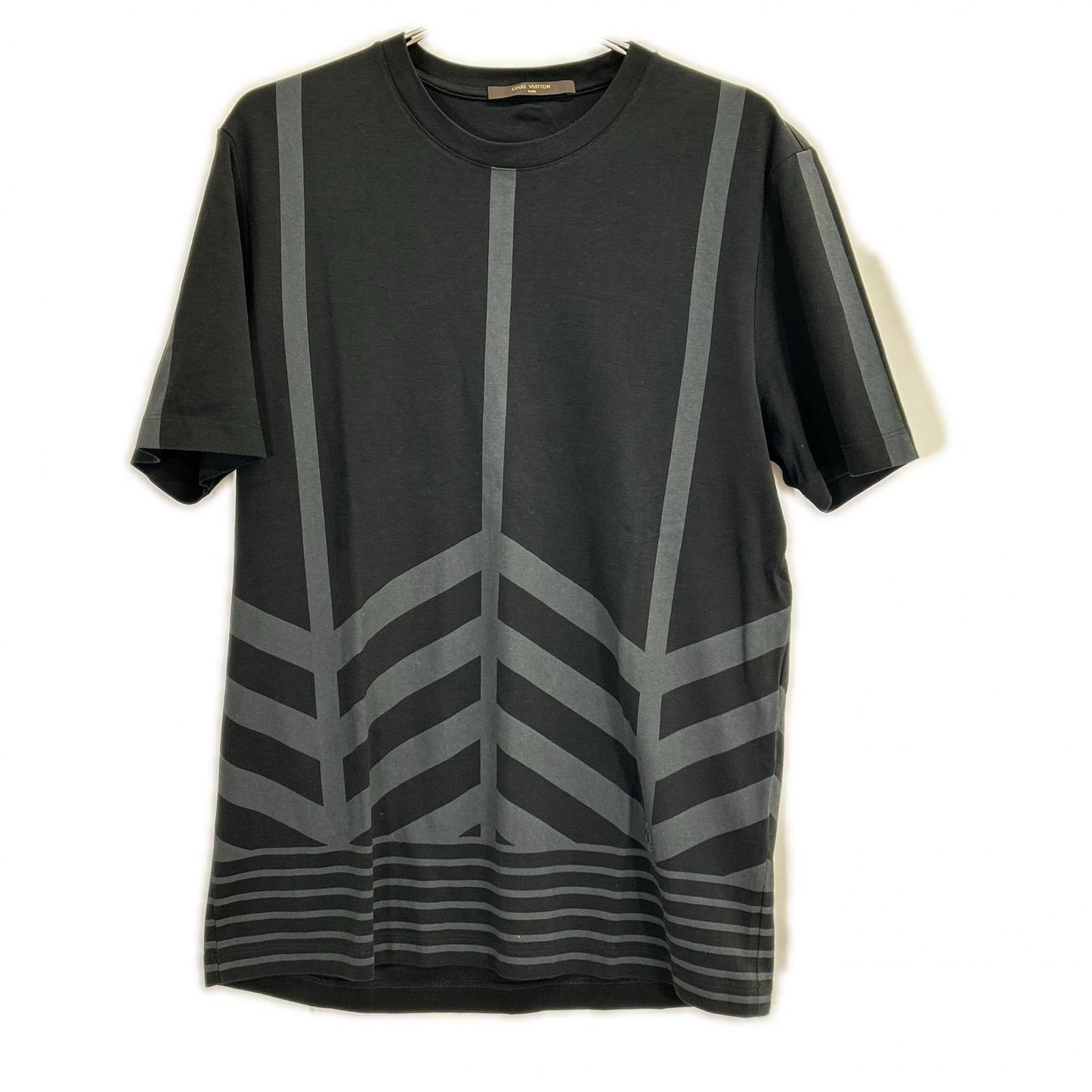 LOUIS VUITTON 16SS Black Cotton T-Shirt Size L
