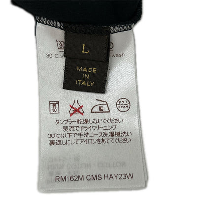 LOUIS VUITTON 16SS Black Cotton T-Shirt Size L