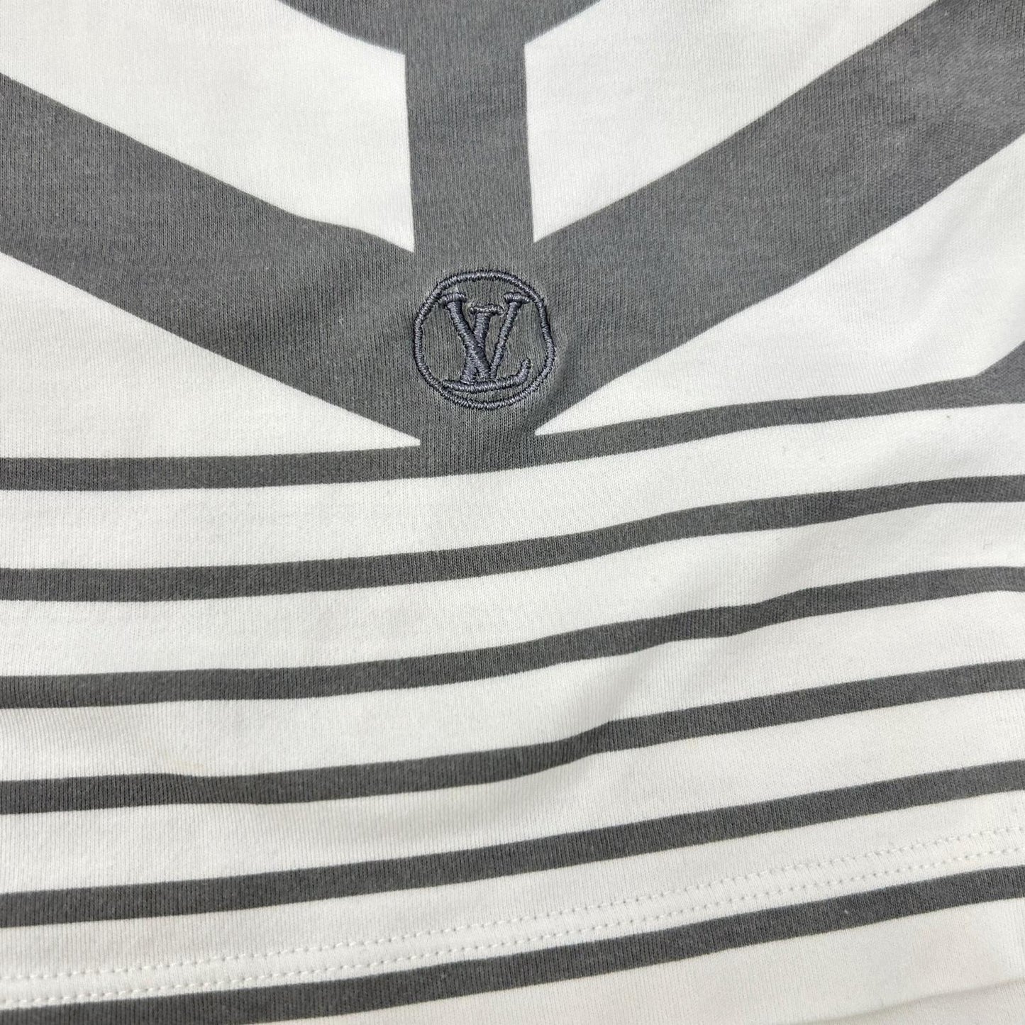 LOUIS VUITTON 16SS White Cotton Crewneck T-Shirt Size L