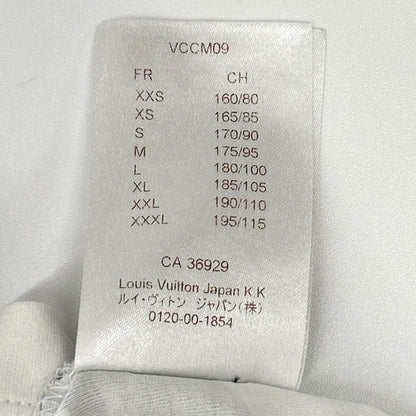 LOUIS VUITTON 16SS White Cotton Crewneck T-Shirt Size L