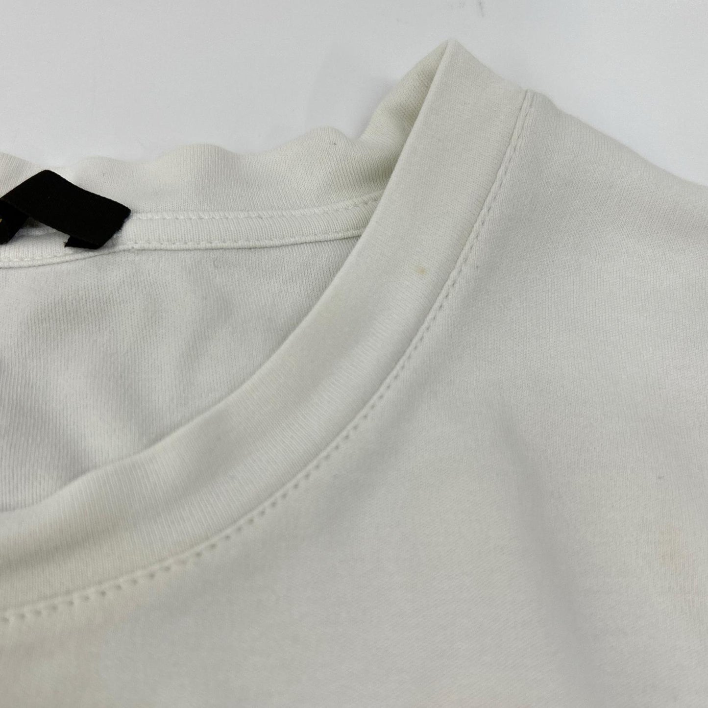 LOUIS VUITTON 16SS White Cotton Crewneck T-Shirt Size L