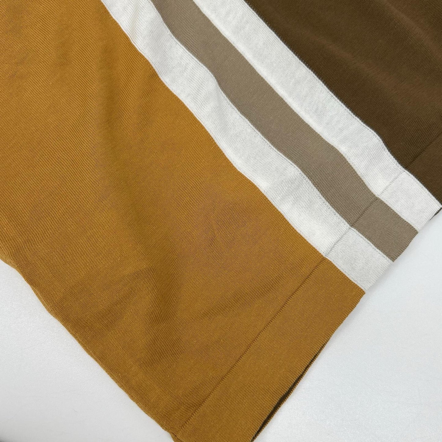 HERMES Brown Cotton Skipper Knit Polo Shirt Size XL
