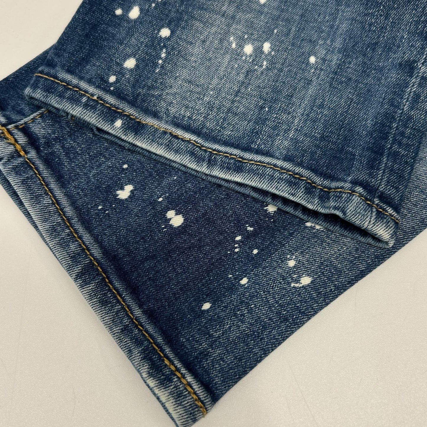 DSQUARED2 S71LB1391 Indigo Paint Skater Jeans Size 50