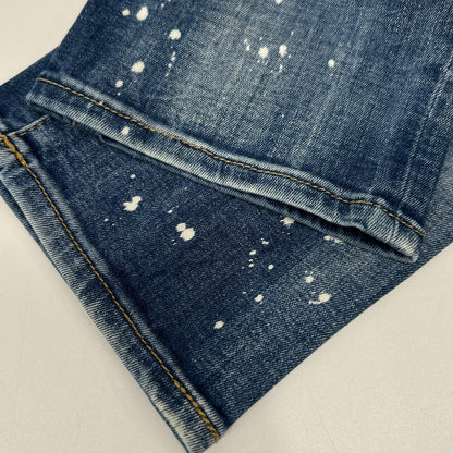 DSQUARED2 S71LB1391 Indigo Paint Skater Jeans Size 50