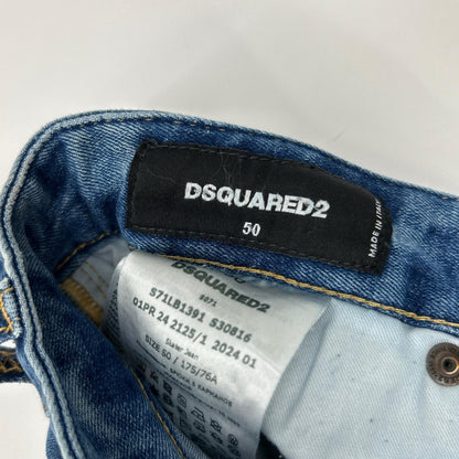 DSQUARED2 S71LB1391 Indigo Paint Skater Jeans Size 50