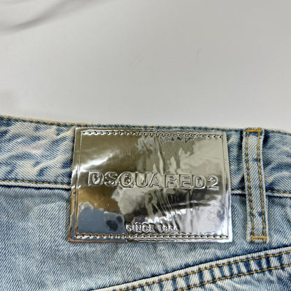 DSQUARED2 S71LB1386 Light Indigo Straight Jeans Size 48