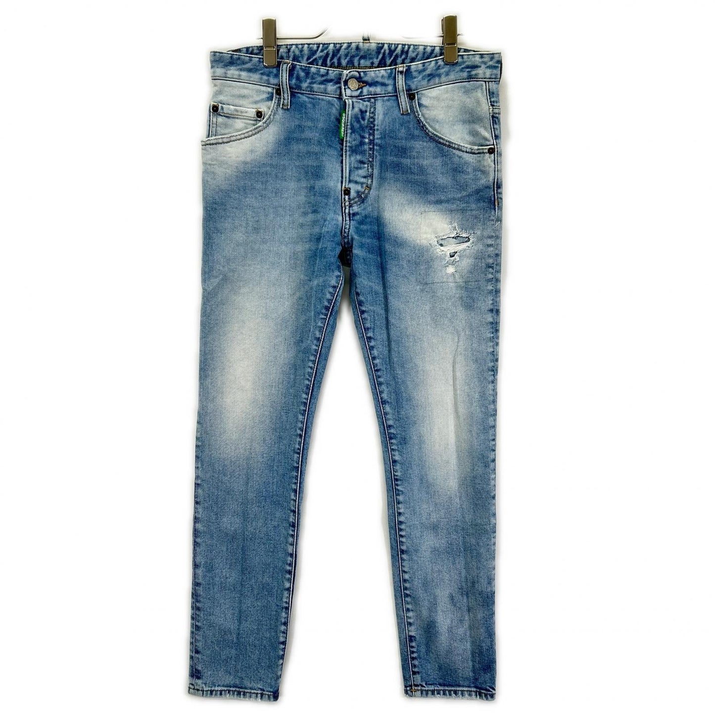 DSQUARED2 S78LB0094 Light Indigo Cotton Skater Jean Size 48