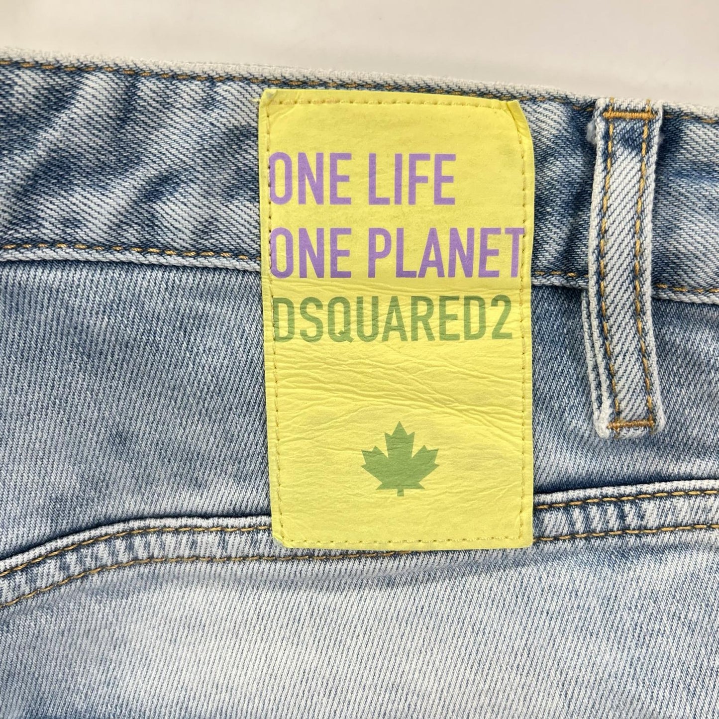 DSQUARED2 S78LB0094 Light Indigo Cotton Skater Jean Size 48