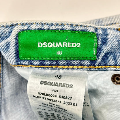 DSQUARED2 S78LB0094 Light Indigo Cotton Skater Jean Size 48