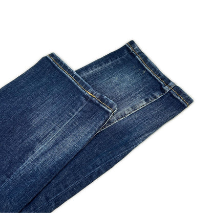 DSQUARED2 S71LB1262 Indigo Distressed Biker Jeans Size 48