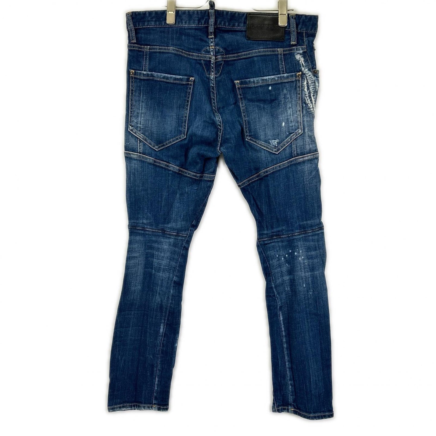 DSQUARED2 S74LB1622 Indigo Tidy Biker Jeans Size 48