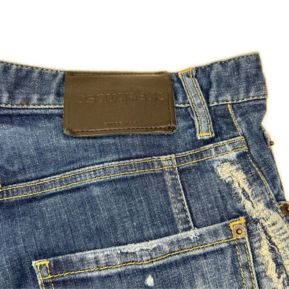DSQUARED2 S74LB1622 Indigo Tidy Biker Jeans Size 48