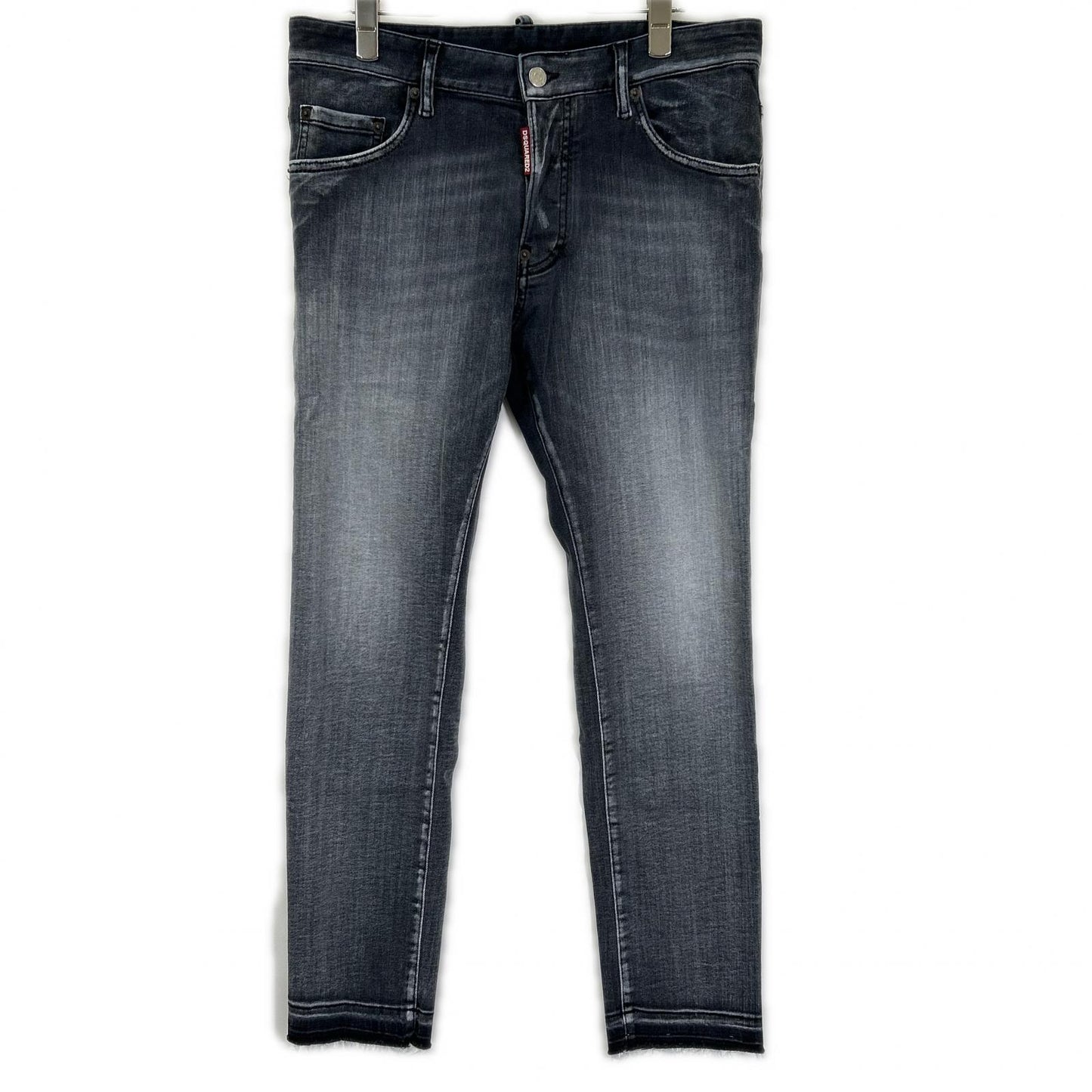 DSQUARED2 S74LB1389 Black Cotton Skater Jeans Size 48