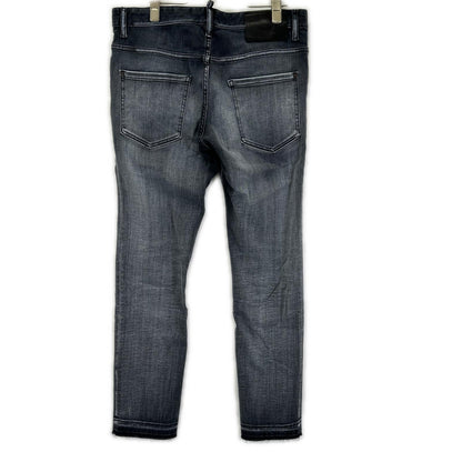 DSQUARED2 S74LB1389 Black Cotton Skater Jeans Size 48