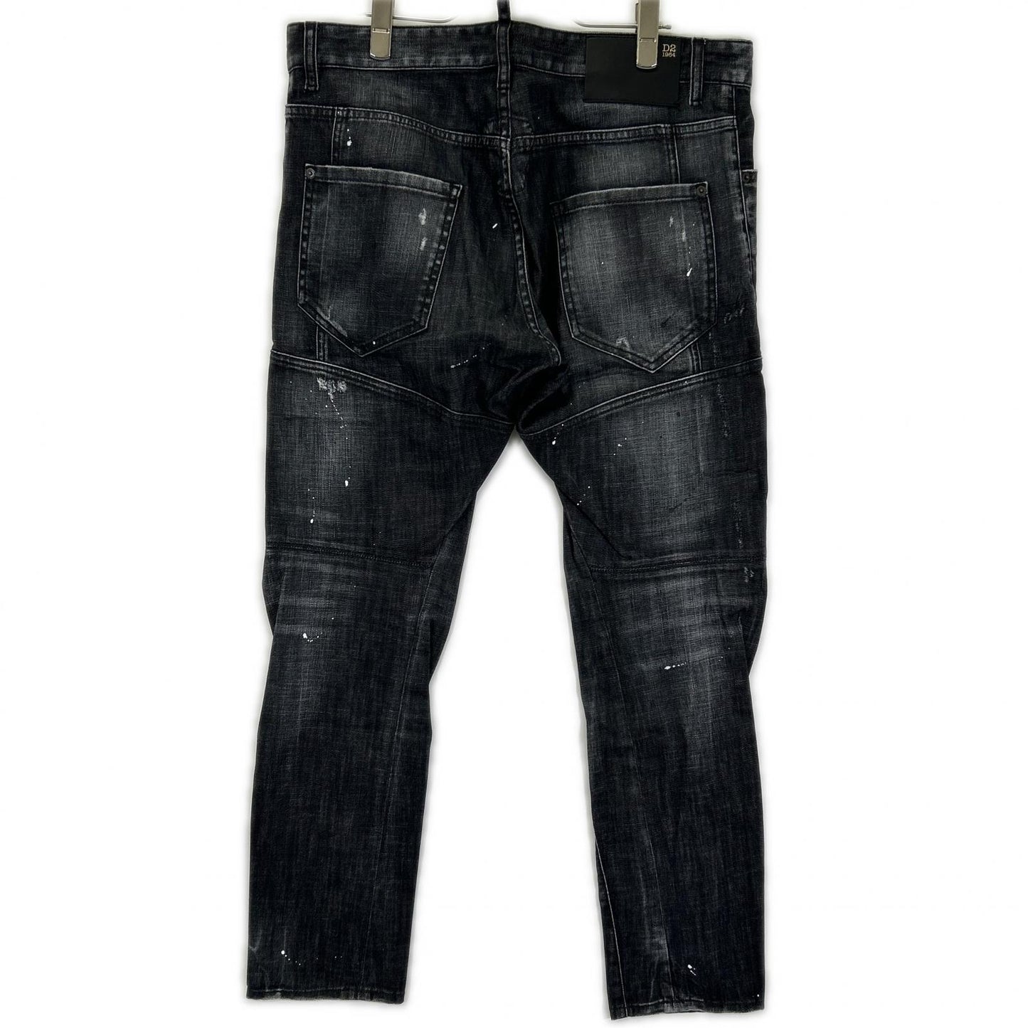 DSQUARED2 S74LB1360 Black Cotton Tidy Biker Jeans Size 48