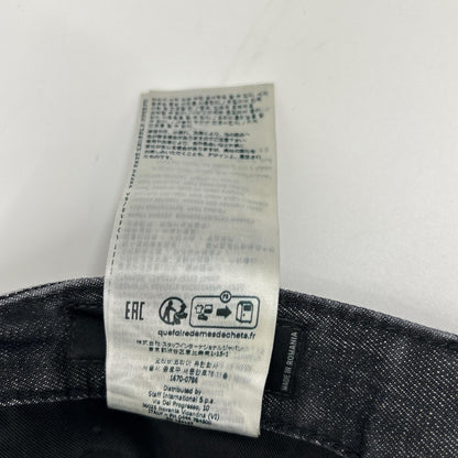DSQUARED2 S74LB1360 Black Cotton Tidy Biker Jeans Size 48