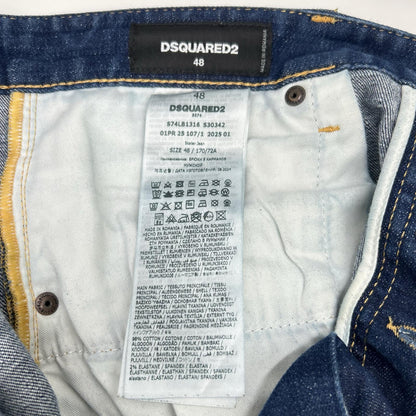 Dsquared2 DSQUARED Skater Jean Indigo Cotton Jeans Size 48