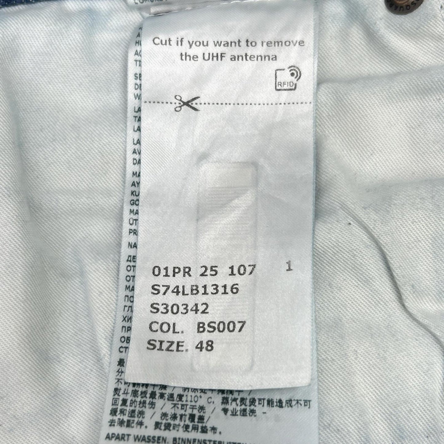 Dsquared2 DSQUARED Skater Jean Indigo Cotton Jeans Size 48