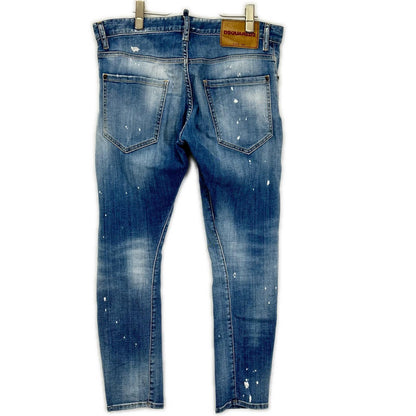 Dsquared2 DSQUARED Sexy Twist Skinny Indigo Jeans Size 48