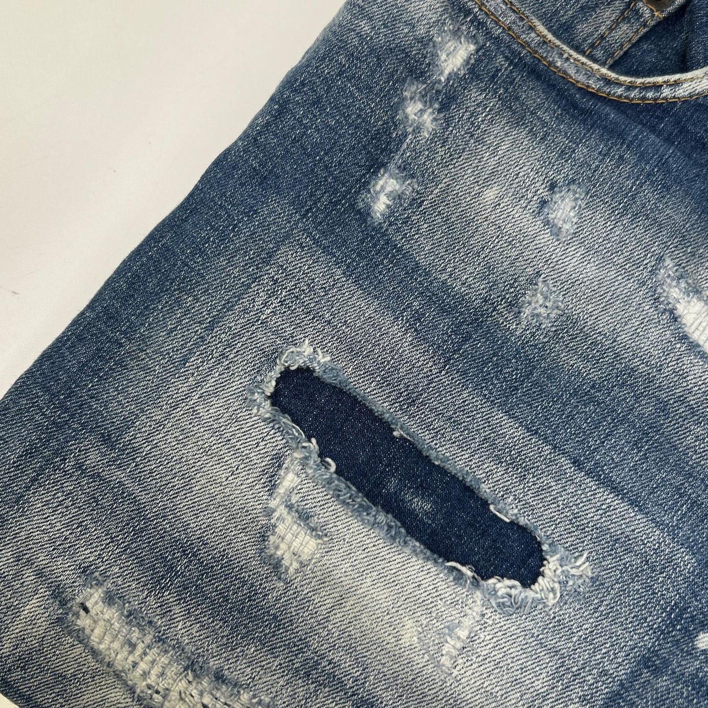 Dsquared2 DSQUARED Super Twinky Distressed Indigo Size 50