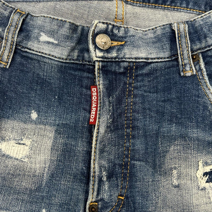 Dsquared2 DSQUARED Super Twinky Distressed Indigo Size 50
