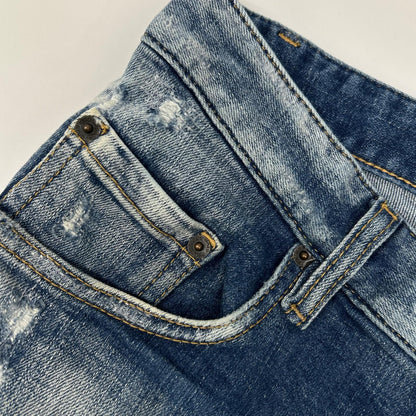 Dsquared2 DSQUARED Super Twinky Distressed Indigo Size 50