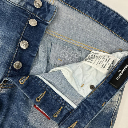 Dsquared2 DSQUARED Super Twinky Distressed Indigo Size 50