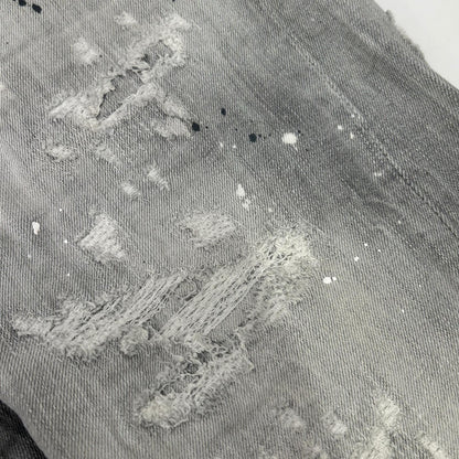 Dsquared2 DSQUARED Sexy Twist Button-Fly Gray Jeans Size 50