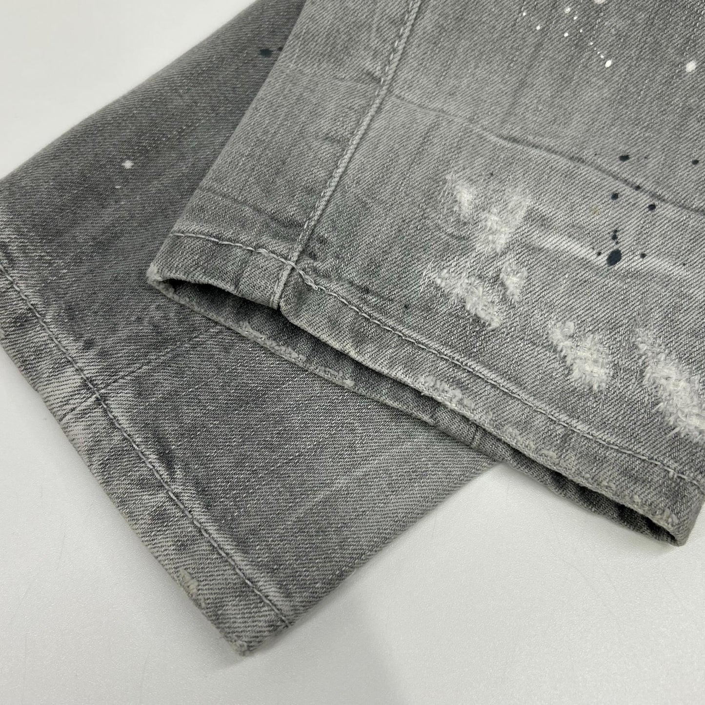 Dsquared2 DSQUARED Sexy Twist Button-Fly Gray Jeans Size 50