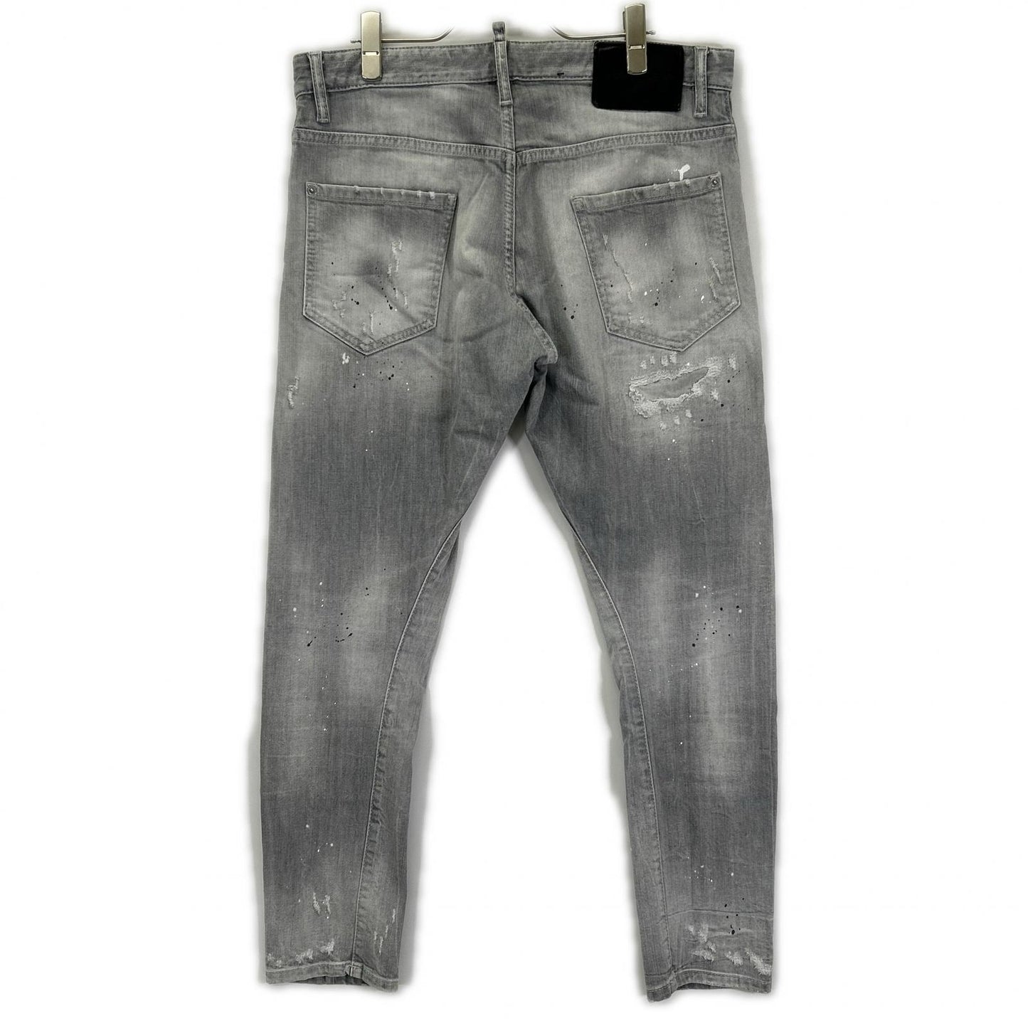 Dsquared2 DSQUARED Sexy Twist Button-Fly Gray Jeans Size 50