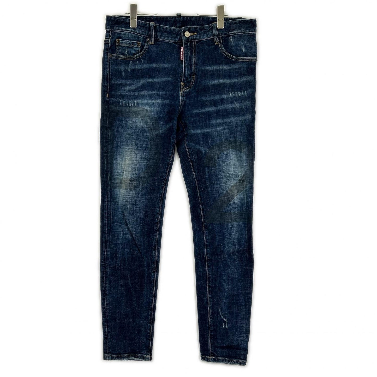 Dsquared2 DSQUARED Slim Jean D2 Print Indigo Jeans Size 32