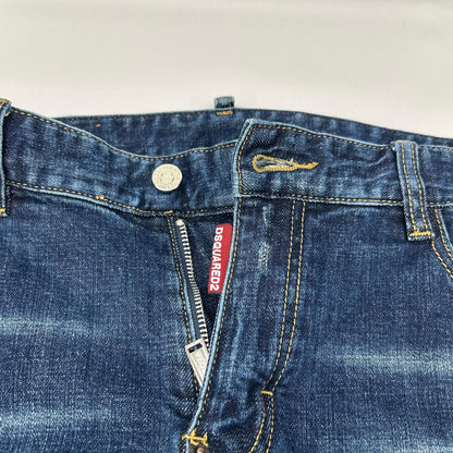Dsquared2 DSQUARED Slim Jean D2 Print Indigo Jeans Size 32