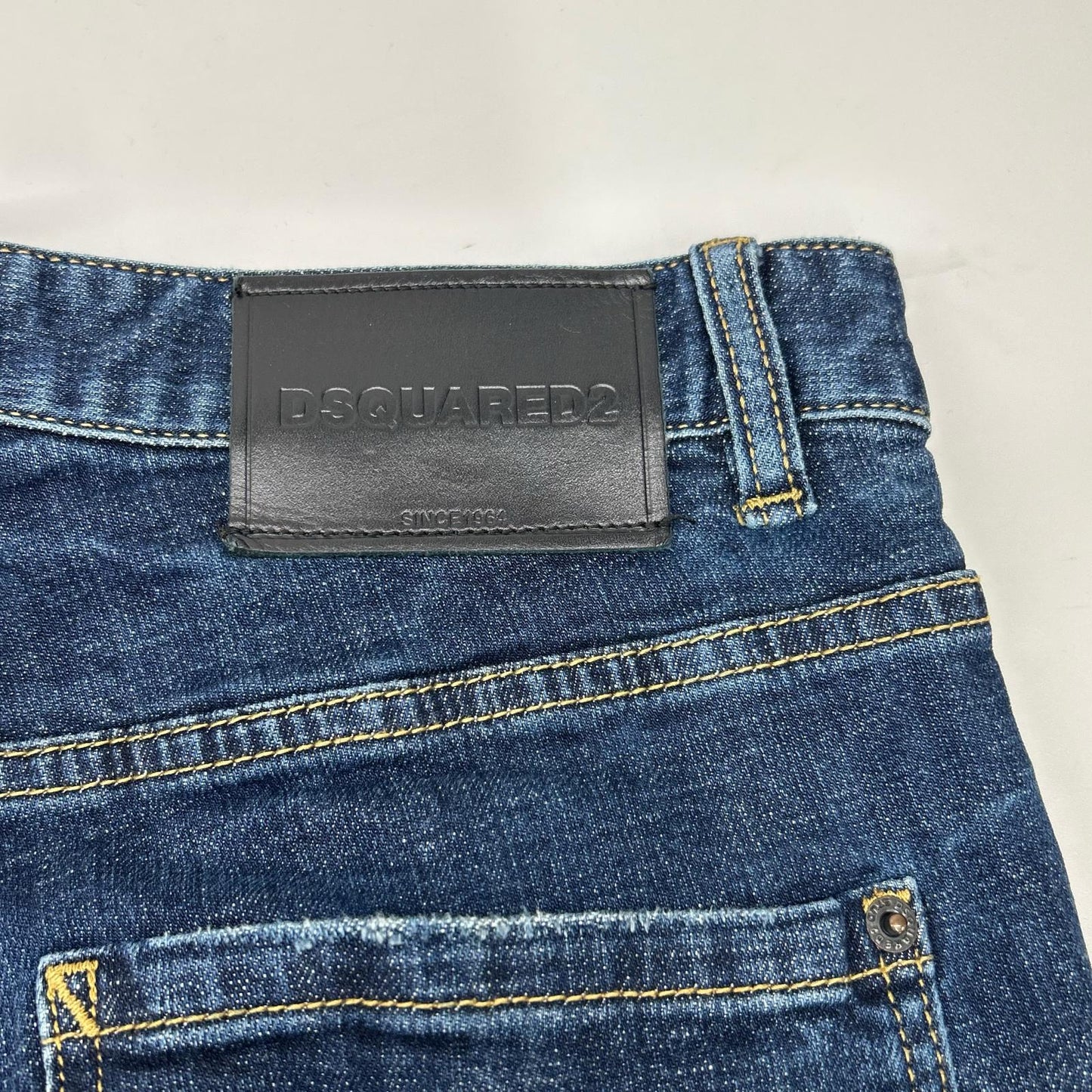 Dsquared2 DSQUARED Slim Jean D2 Print Indigo Jeans Size 32