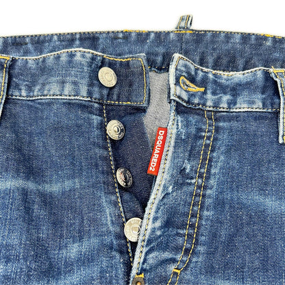 Dsquared2 DSQUARED Skater Jean Distressed Indigo Size 52