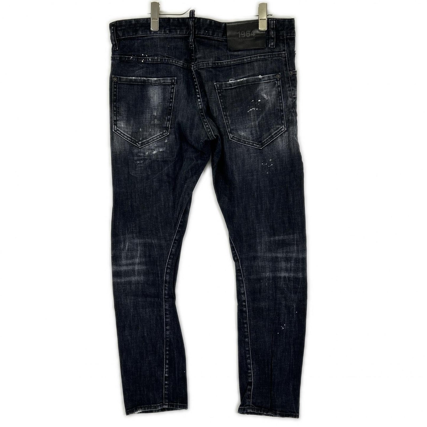 Dsquared2 DSQUARED Sexy Twist Distressed Black Jeans Size 50