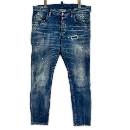 Dsquared2 DSQUARED Skater Jean Distressed Painted Size 48