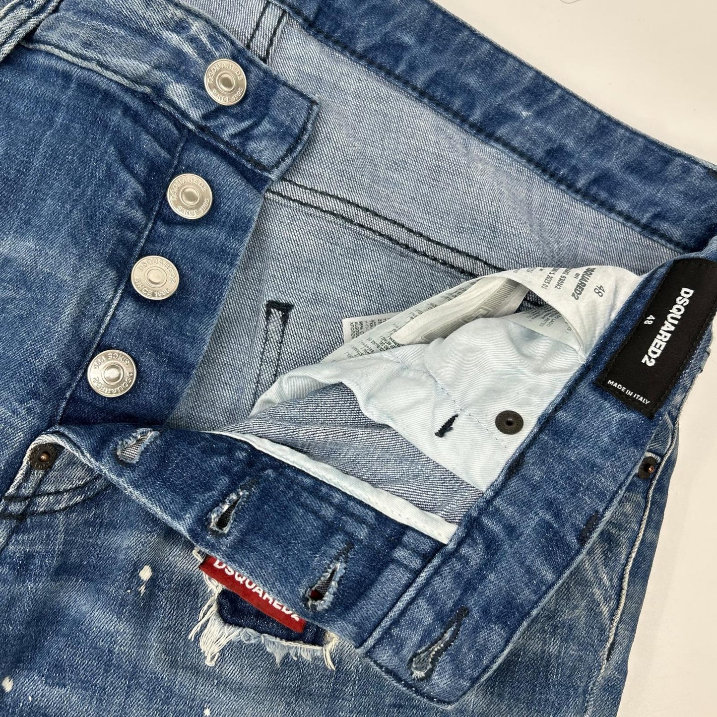 Dsquared2 DSQUARED Skater Jean Distressed Painted Size 48